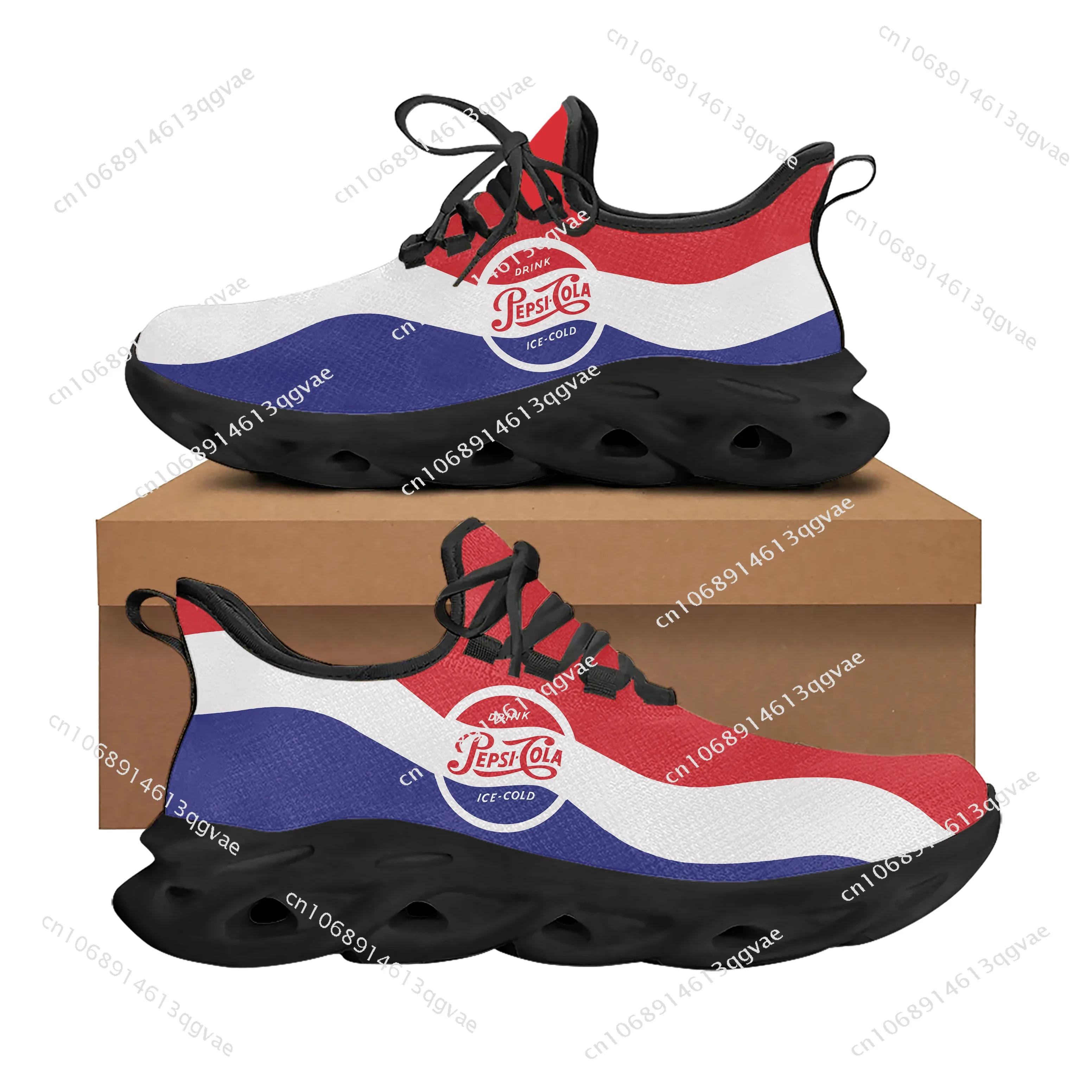 P-Pepsi-Cola Flats Sneakers Mens Womens Sports Running Shoes