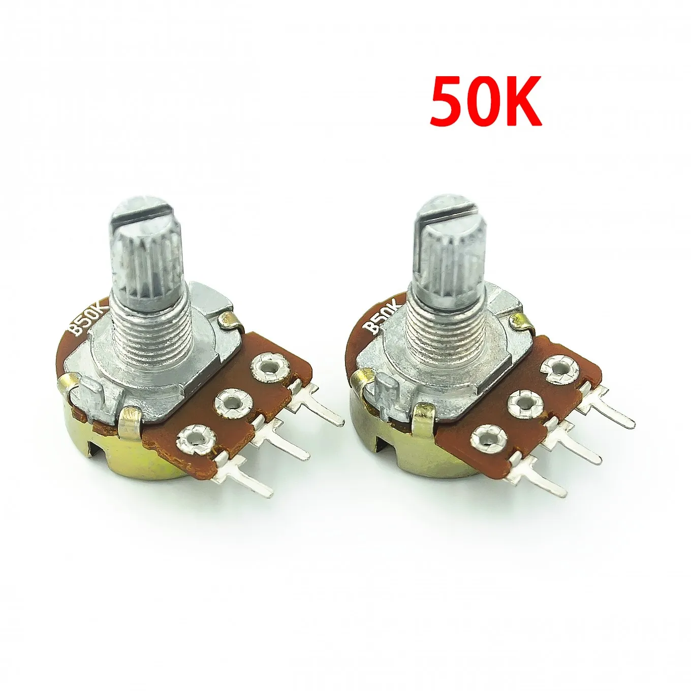 Potentiometer Kit Linear Potentiometer Adjustable Resistor Electronic Components 5pcs WH148 Linear Potentiometer 15mm Shaft Nuts Washers 3pin B1K-B1M