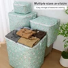 Clothes Storage Bag Foldable Storage Bags Large Capacity Waterproof Oxford Clothes Storage Organizers Floral Zipper Container 1