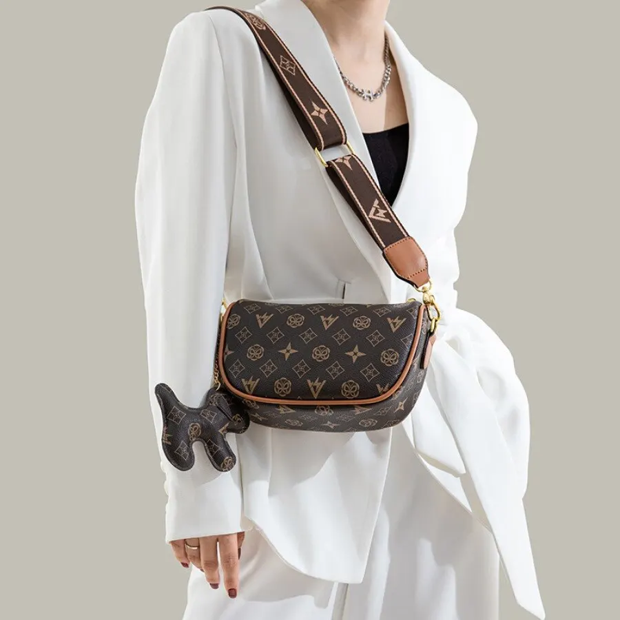 Shoulder Bag Women's Pu Leather Crossbody Bag With Decorative Puppy Dog Shoulder Luxury Design
