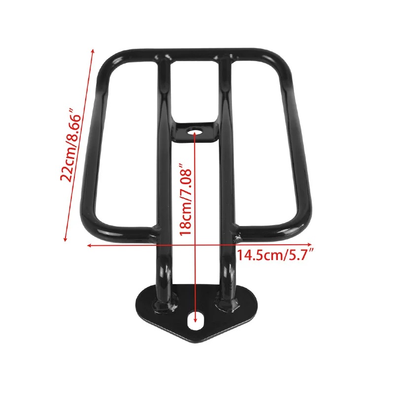Motorcycle Chrome Black Rear Fender Luggage Rack Support Shelf Solo Seat For Harley XL Sportsters Iron 48 883 XL1200 2004-