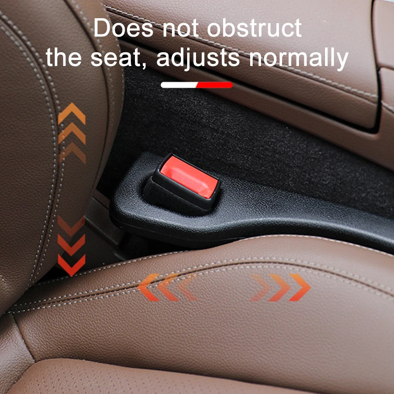 Black Elastic Plastic Car Seat Gap Filler Strip