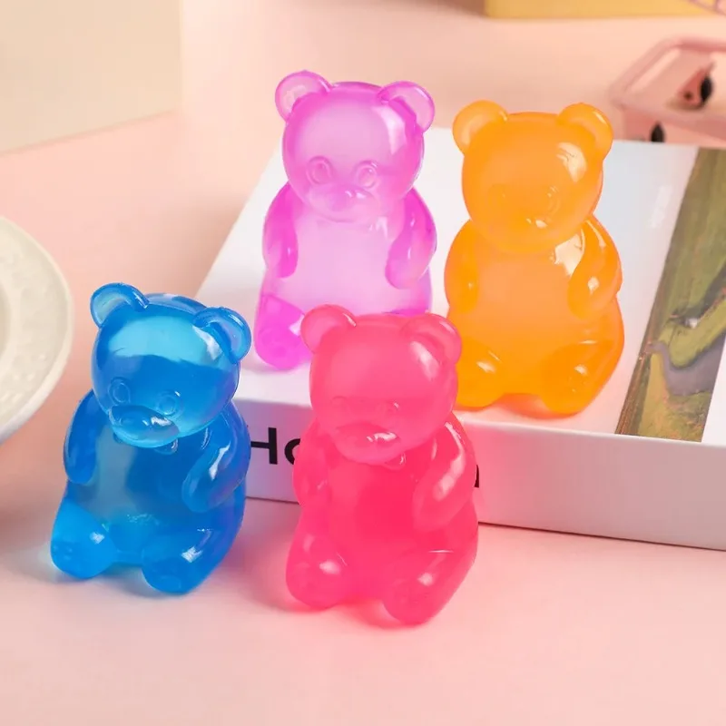 6cm 작은 곰돌이 스퀴즈 장난감, 창의적인 슬로우 리바운드 스트레스 해소 장난감, 작은 곰돌이 말토즈 스퀴즈 장난감, 남아 여아 휴일 선물