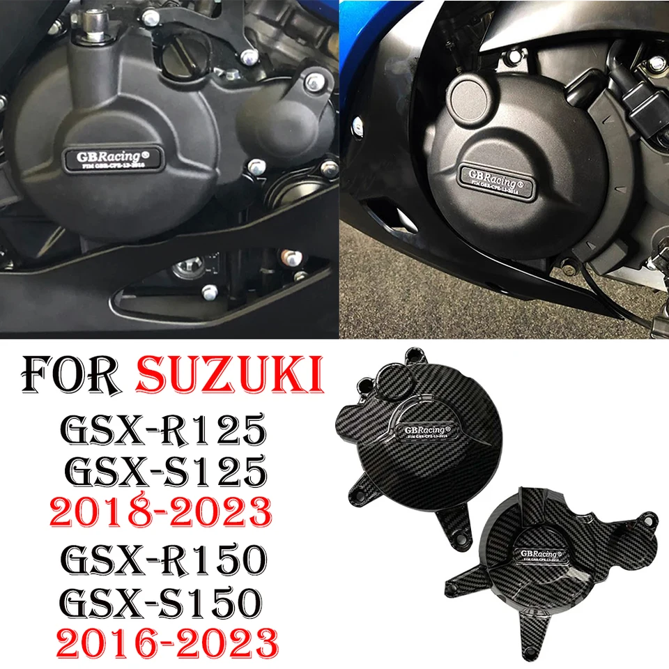 Protezione Motore In Alluminio Per Suzuki GSX-R125 GSX-S125 GSX S 125 (2018-2023), Copertura Statore E Protezione Caduta, Resistente E Facile Da Montare