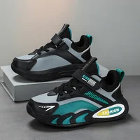 Chaussures de Tennis pour enfants, baskets de sport d'automne décontractées pour garçons, légères et respirantes, en cuir, pour entraînement quotidien, nouvelle collection 4