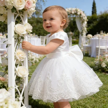 Backless Lace Baby Girl Dress 1