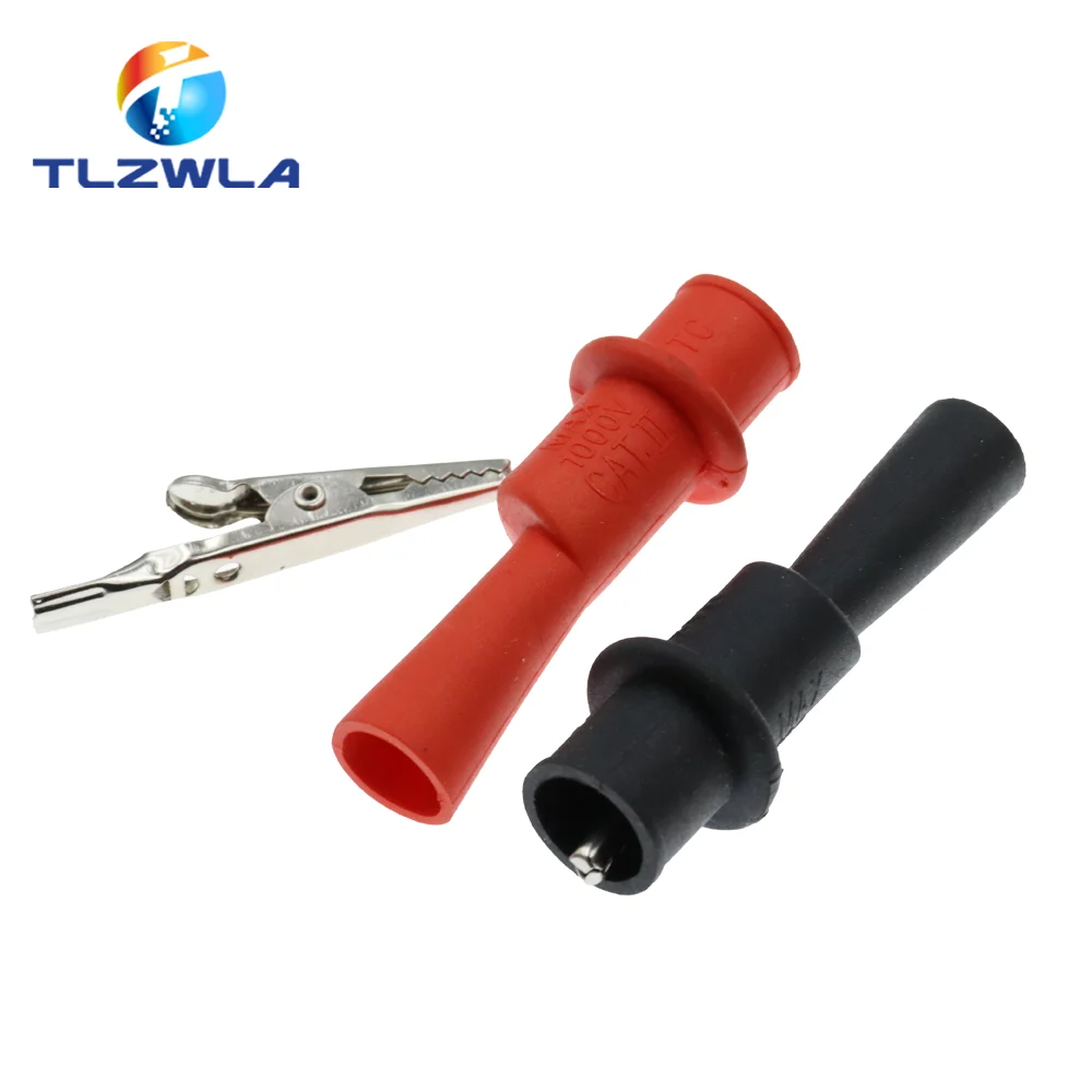Alligator Clips 2PCS 10A 1000V Test Clip Clamp For Multimeter Tester Probe