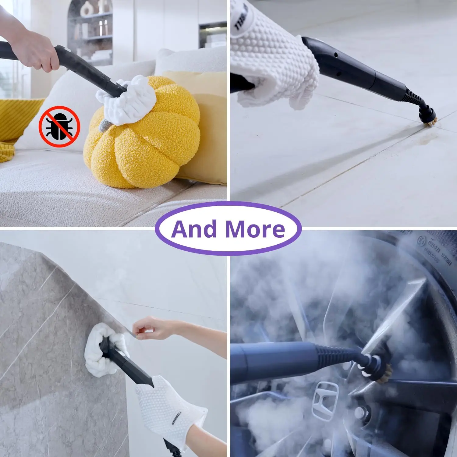 Cleaner by awasky: Fast 50-Sec Heat-Up Refill Anytime-No Cooling Multi Portable Handheld Steamer Mop for Home Use Car Deta 6