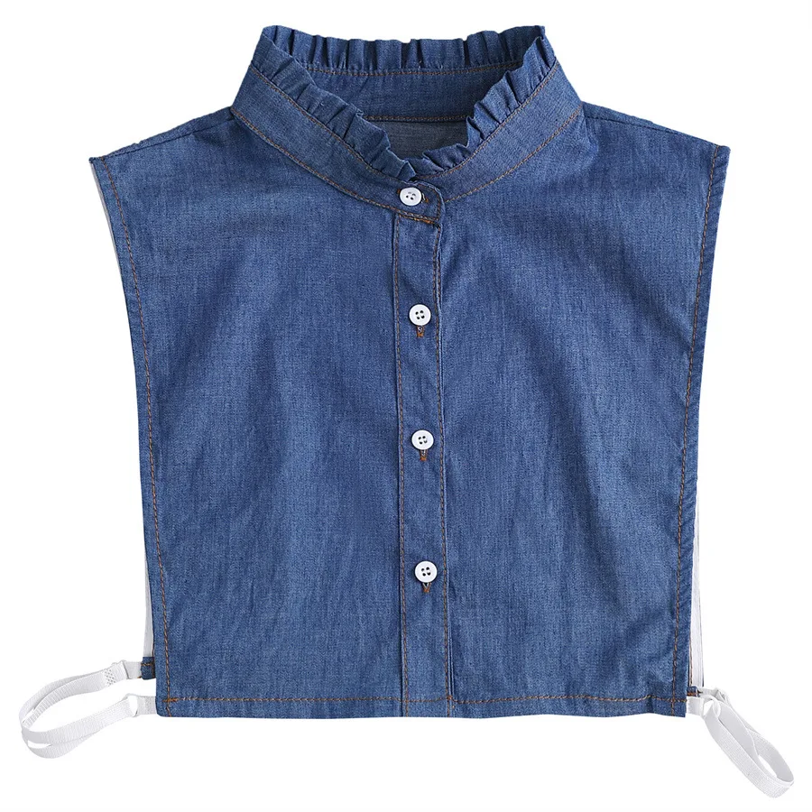 

Съемный кружевной фальшивый воротник белый черный кружевной цветочный женский съемный фальшивый Дамский хлопковый воротник с лацканами джинсовый воротник