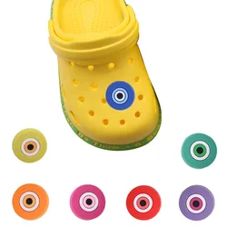 1Pcs Evil Eyes Ball Character PVC Sandals Shoe Accessories Designer Decorations DIY Wristbands Charms Kids Gift