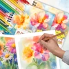 1pc, Floral Reverse Colouring Book, 30 sheets of 100gsm, Relaxing & Creative Lines ‘All You Need Is A Pen Book’ Birthday Gift 6