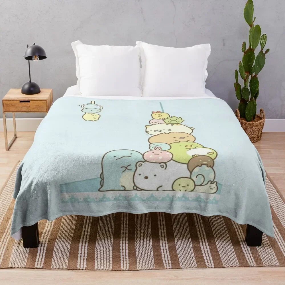 

Sumikko Gurashi Throw Blanket Thermal christmas decoration Blankets Sofas Of Decoration Blankets