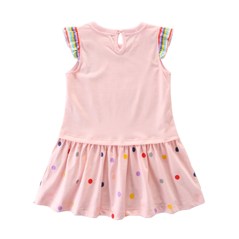 Baby Princess Dresses Cotton Summer Girls Party Dress Fashion Kids School Children Clothing Toddler Dresses