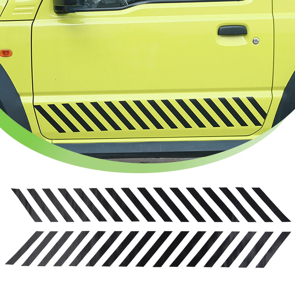 

Car Door Bottom Sill Outer Side Skirt Decoration Cover Trim for Suzuki Jimny 2019 2020 2021 2022 2023 Exterior Accessories Black