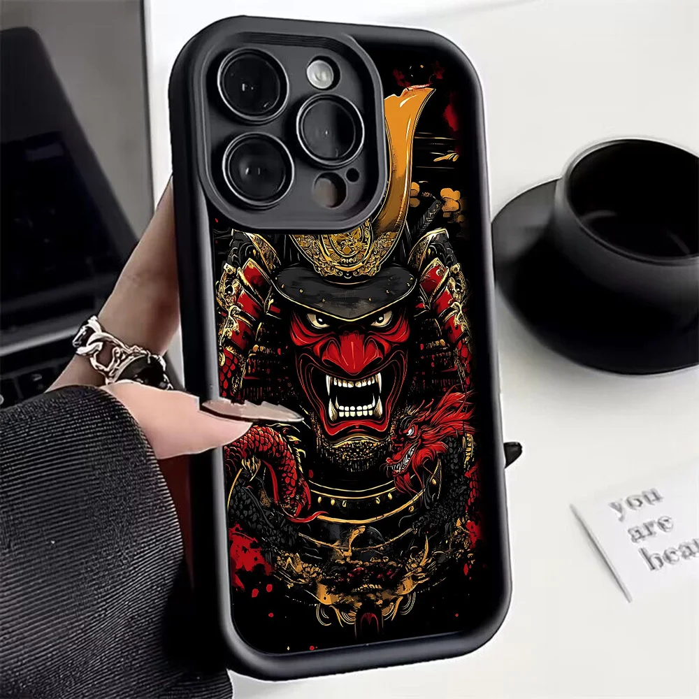 Japanese Ghost Design Soft TPU Phone Case