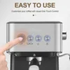 220V 110V 1.5L 2 In 1 Household Coffee Machine Italian Semi-automatic Concentrated High-pressure Extraction And Whipping Foam 4