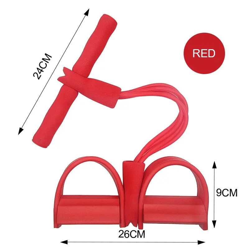 Multi Function Tension Rope Bands for Fitness Exercises Elastics Tape Home Resistance  Bands 4 Tube Elastic Pedal Puller - AliExpress