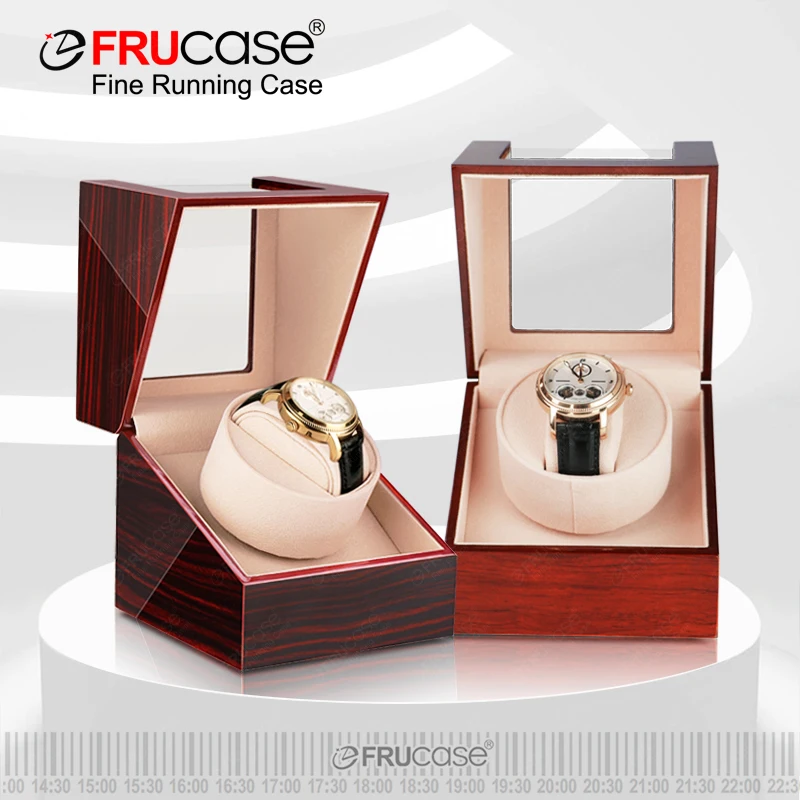 FRUCASE Wooden Watch Winder Automatic Watches Watch Box Automatic Winder USB Cable / Battery Option watch winder