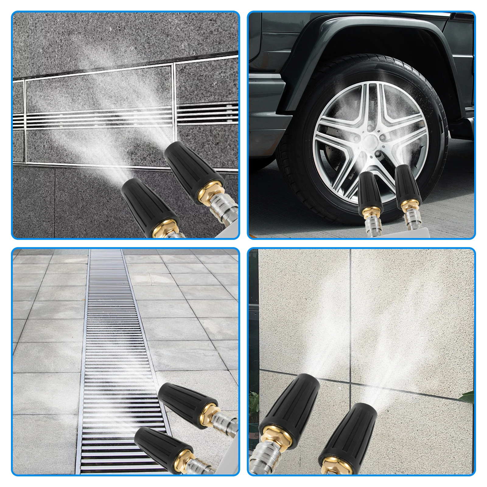 Durabilité Triple Buse Rotative à 360° - Noyaux En Céramique