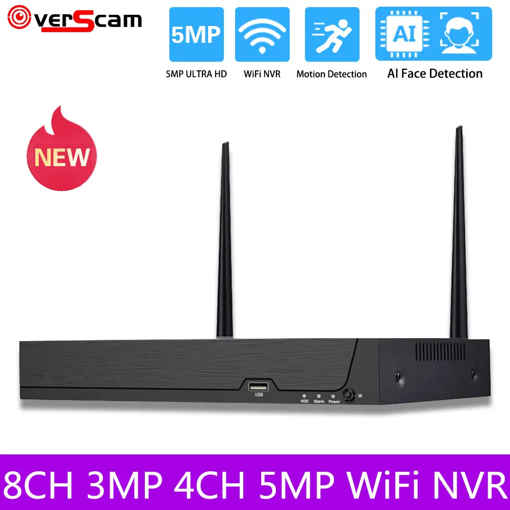 

XMeye Security protection Video Recorder 5MP 4CH 3MP 8CH H.265+ Max 4TB Sata Audio Face Detection WIFI CCTV NVR Mvpsecam