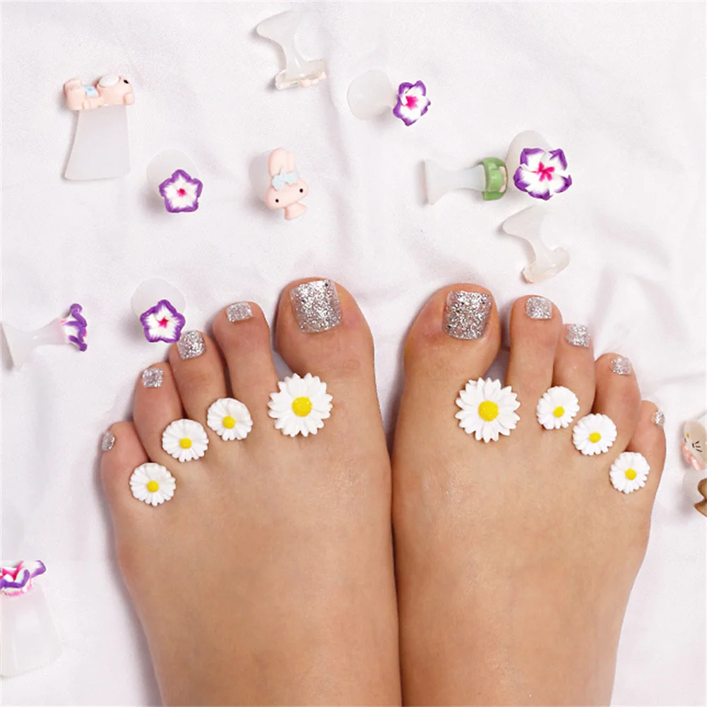 8Pcs/Pack Nail Art Toe Separator Foots Sponge Fingers Separators Soft Gel UV Polish Nail Salon Supplies Pedicure Manicure Tool