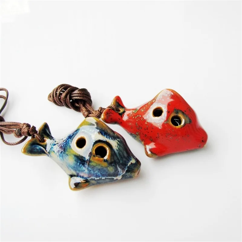 6 Hole Alto Ocarina Cartoon Tortoise Wind Orff Musical Instrument Flute Ceramic Flauta With Lanyard For Childen Student Beginner
