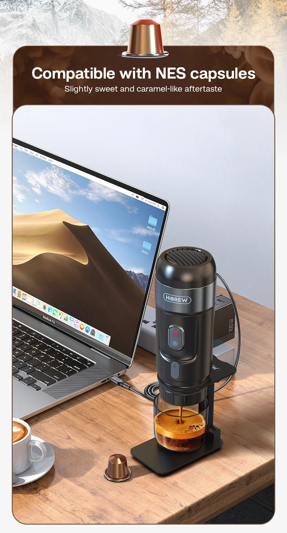 HiBREW Portable Coffee Machine H4A