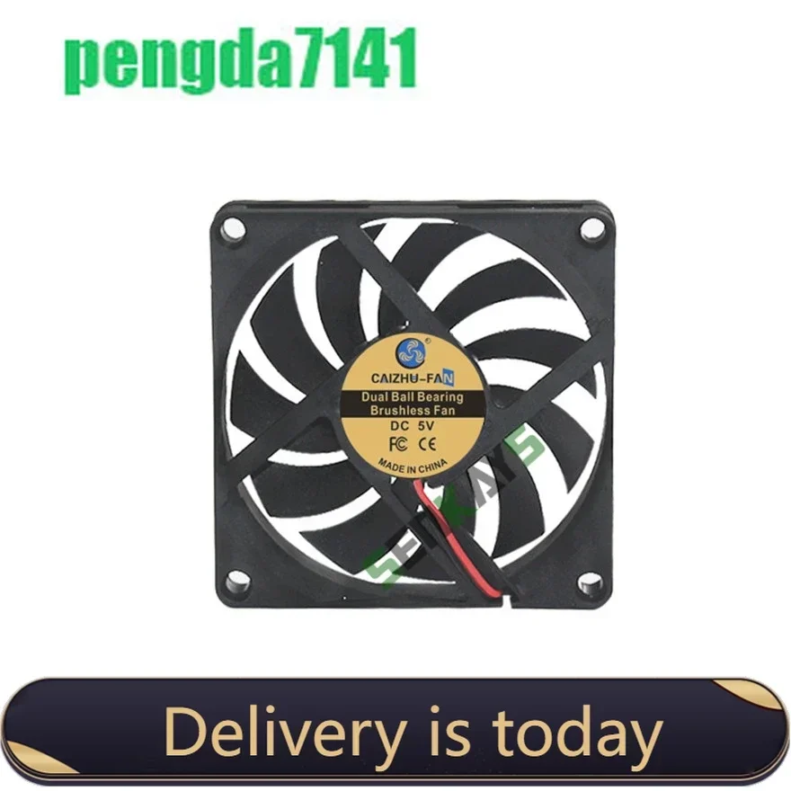 Dual Ball Bearing 8010 80MM 80*80*10MM DC 5V 12V 24V Ultra-thin USB Cooling Fan Comptuter CPU Cooling Fan Laptop 2pin