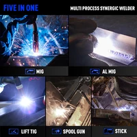 ANDELI 200A MIG Welder MIG/TIG/MMA/Aluminum Welding Gas/Gasless Semi-automatic Welding Machine 5 in 1 Multiprocess Welders 2