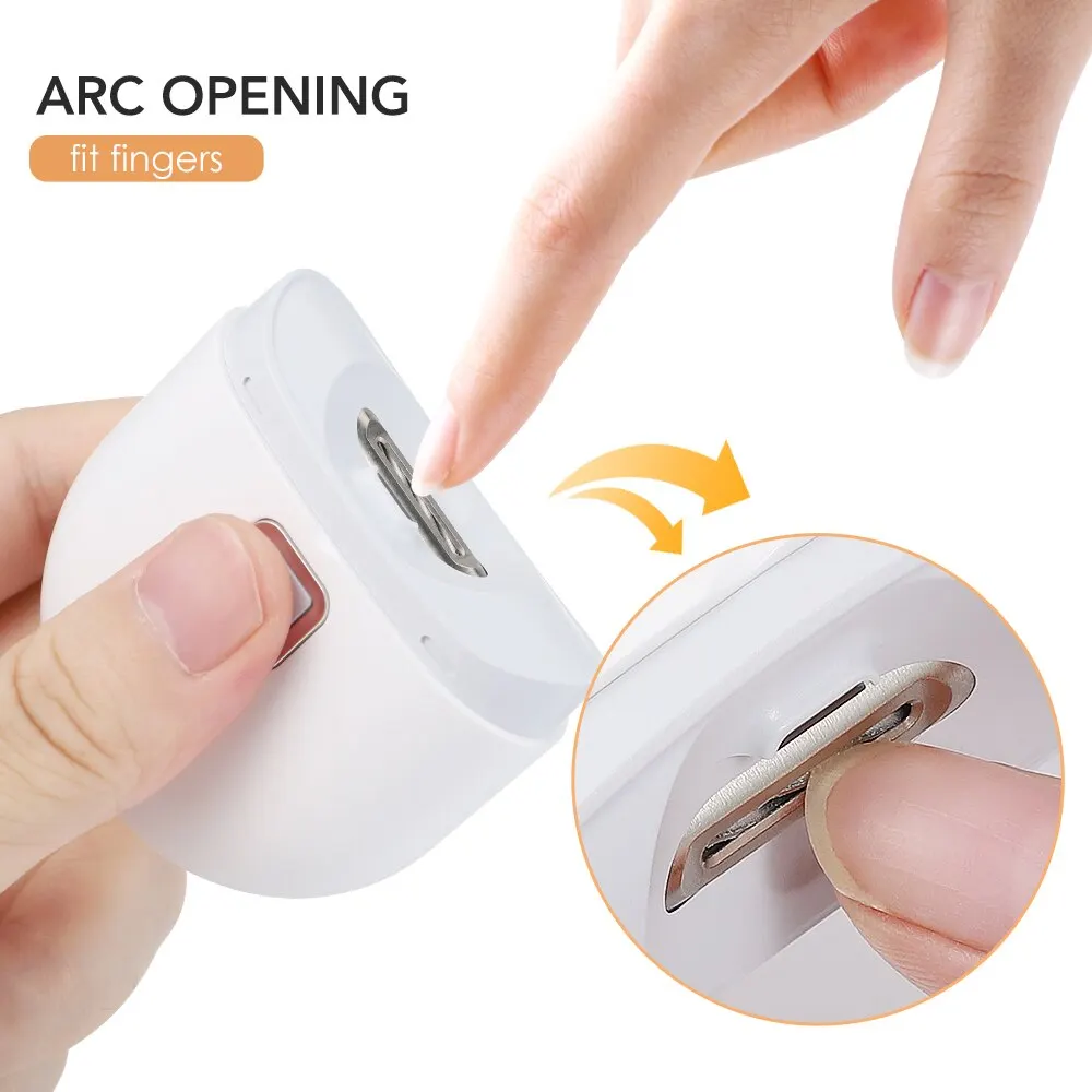 Electric Nail Clipper Auxiliary Lighting Automatic Nail Grinder Children Adult Portable Mini Manicure Tools