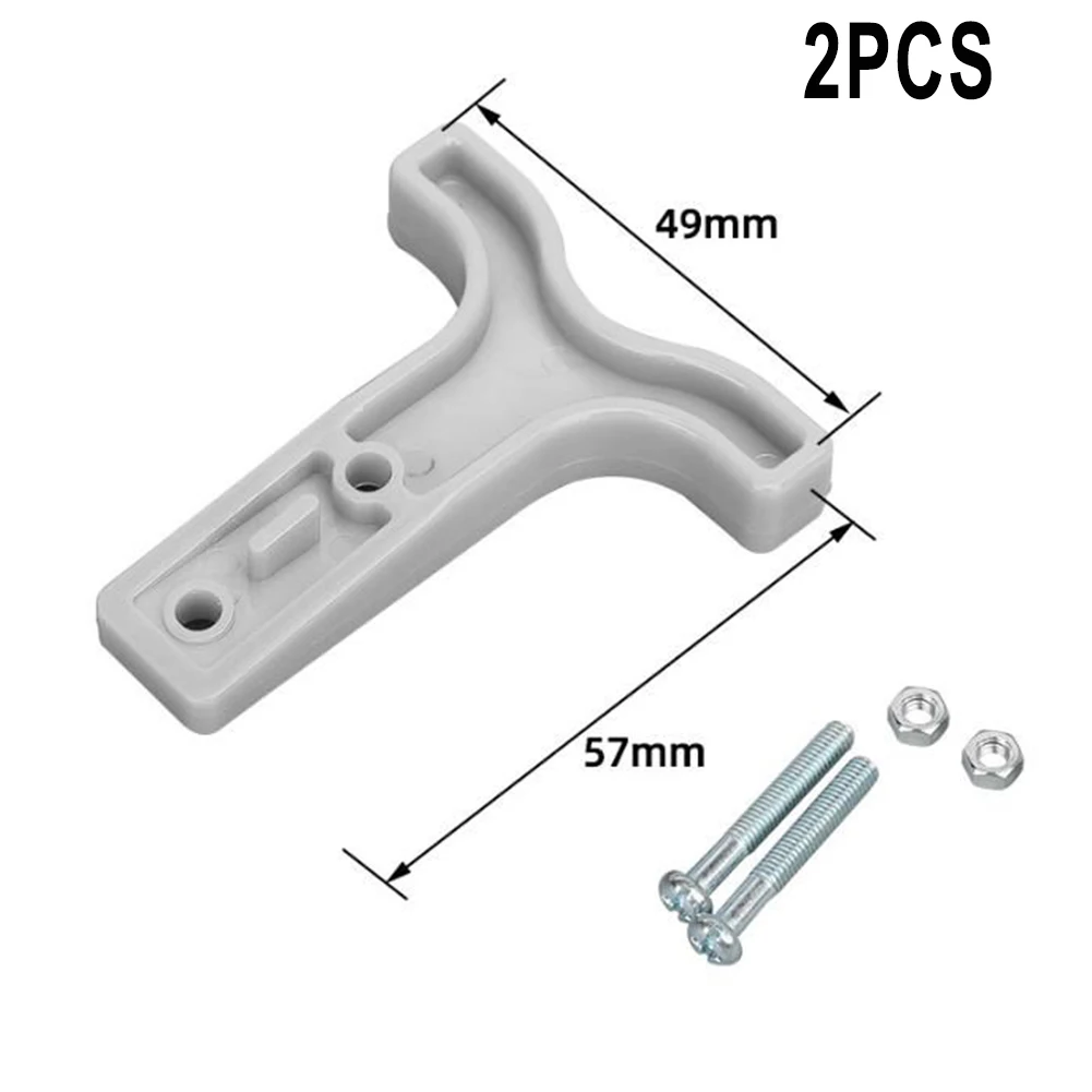 2 Pair Anderson Style Plug Connectors 50 AMP T Handle Dust Cap Cover Solar Connector Dust Cover Battery Plug 6-12 Gauge Wire