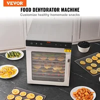 VEVOR 10 Trays Food Dehydrator Stainless Steel Machine 800W/1000W Household Vegetables Fruit Dryer with Digital Timer for Home 2