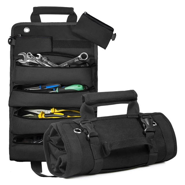 Bolsa de herramientas de motocicleta resistente - Herramientas no incluidas  - Bolsa de herramientas pequeña vacía y bolsa organizadora de llaves