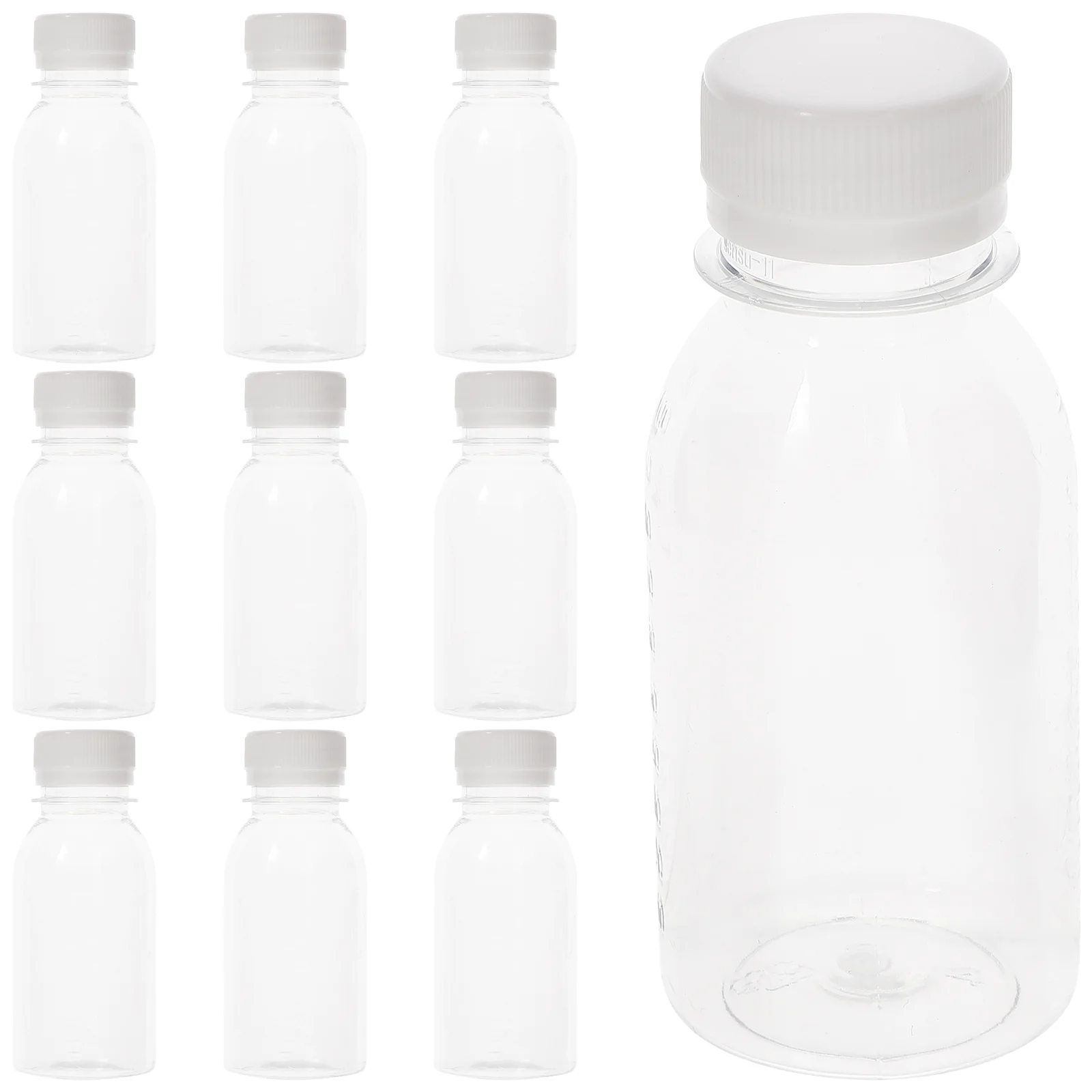 

Beverage Bottles Portable Juice Bottles Drinking Empty Bottles Transparent Juice Bottles Clear Bottles For Outdoor (100ml)