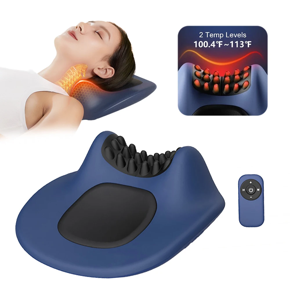 Cervical Massager With Heat And Vibration 3-in-1 Neck Massage Pillow With Heat & Traction - Memory Foam Cervical Massager With Vibration Memory Foam Massager Cervical Massager With Heat And Vibration 3-in-1 Neck Massage Pillow With Heat & Traction - Memory Foam Cervical Massager With Vibration Memory Foam Massager