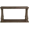 Vintage Console Table Elm Wood Weathered Finish Entryway Furniture Easy Assembly Living Room Accent Piece 4
