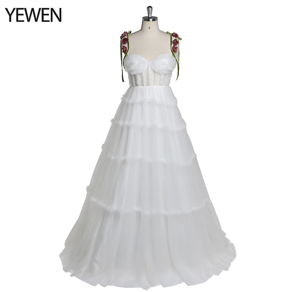 White Long Prom Dresses 2022 A Line Sleeveless Beading Elegant Formal Party Gowns For Women Vestidos