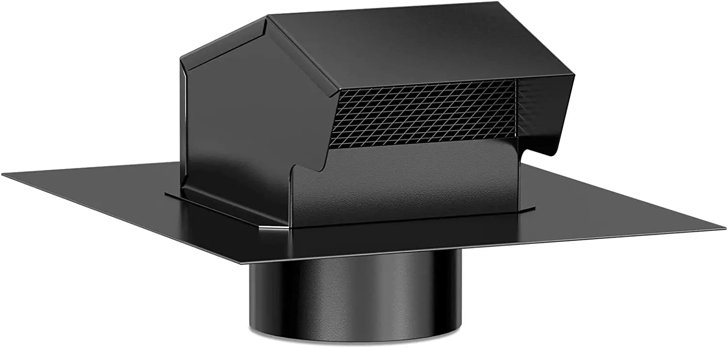 HonGuan4BlackRoofVentCapRoofVentsforHousesGalvanizedSteel