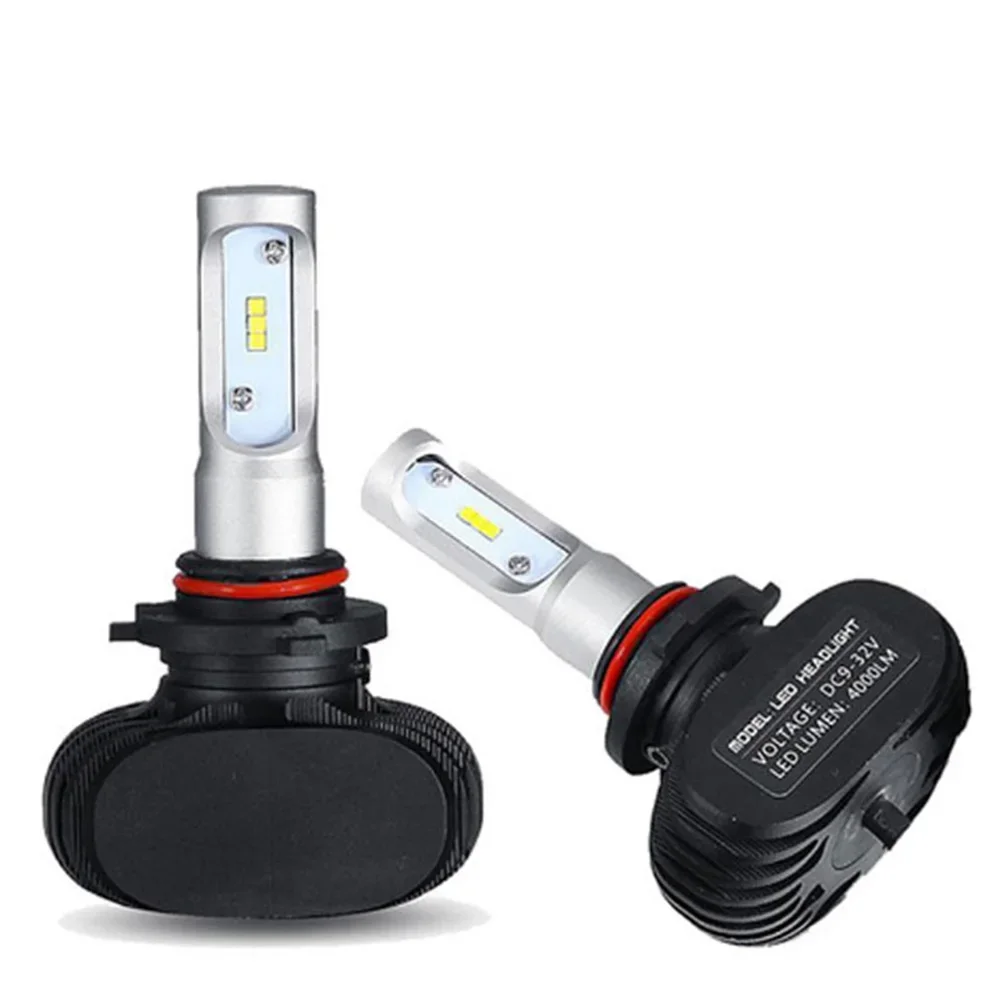 

S1 H7 LED Headlight Bulbs, H1 H4 9004 9007 5202 880 881 Car Headlight Bulbs, Hi-Lo Beam, 6000K 80W CSP Chips