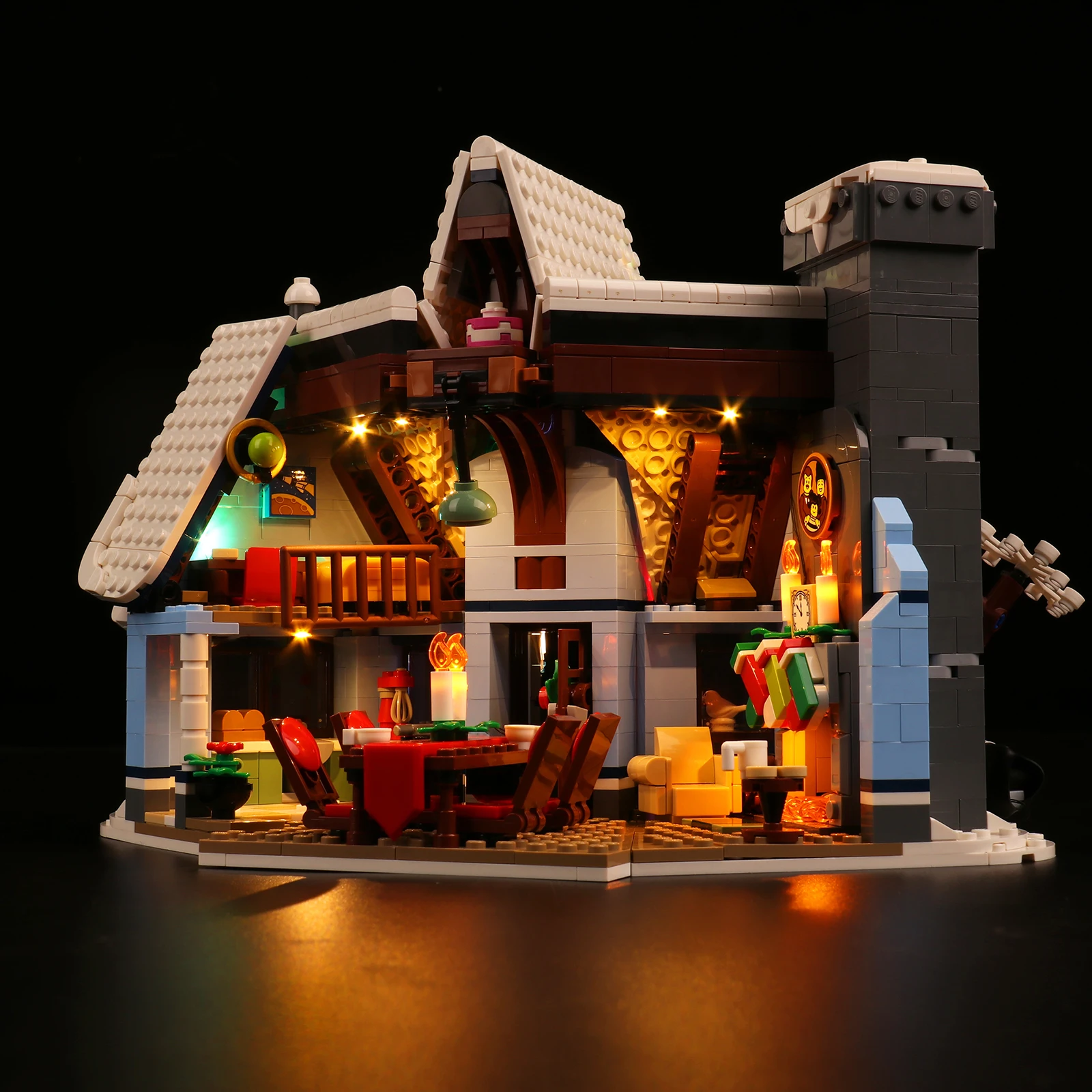 Vonado LED Light Kit For 10293 Santa’s Visit Building Blocks Set (NOT Include the Model) Bricks DIY Christmas Gift Toys 5