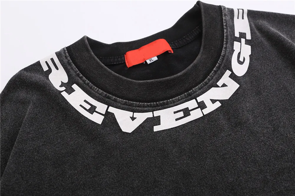 Camiseta holgada de algodón lavado con hombros descubiertos para hombre - True Deals Club