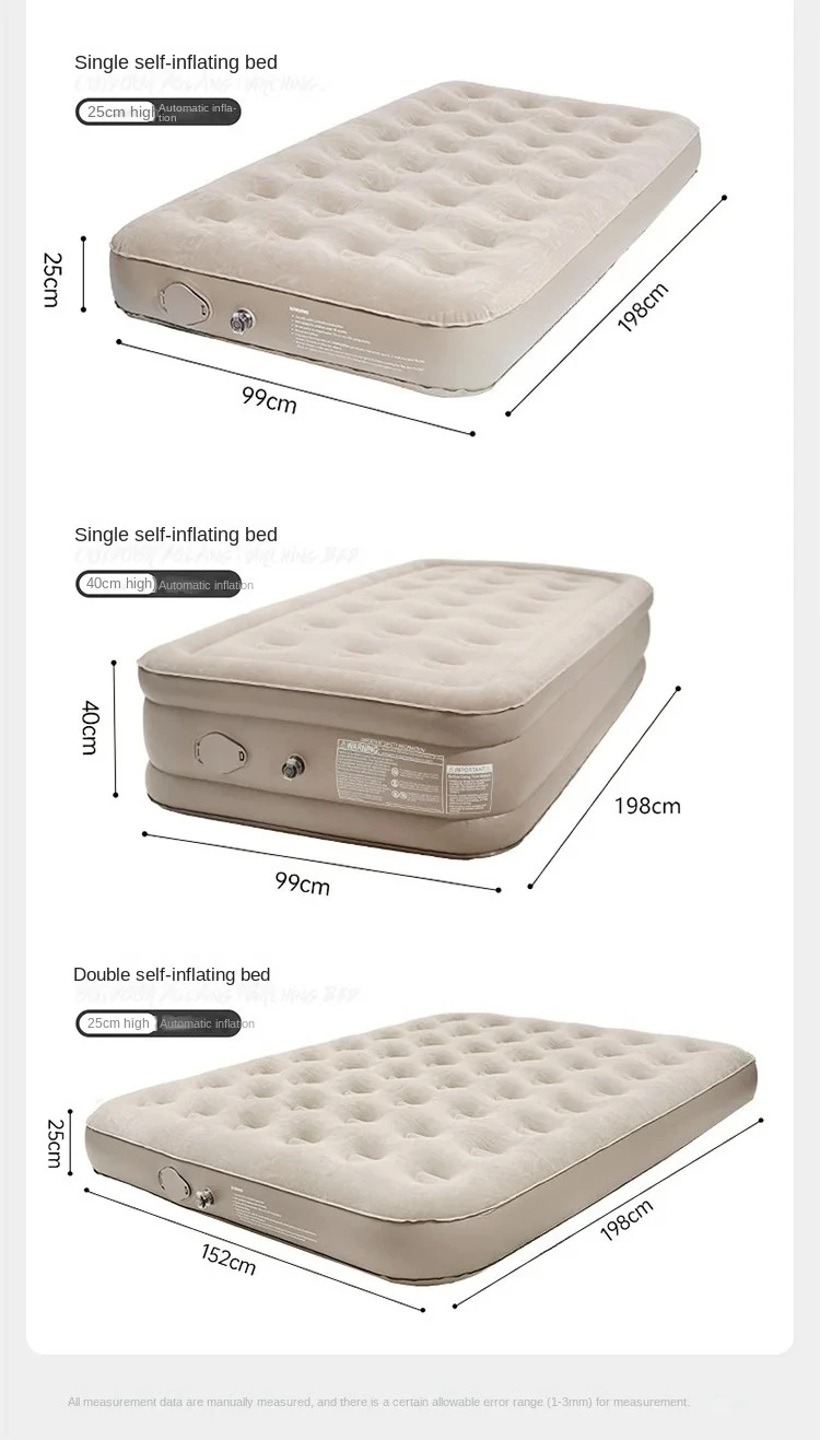 Self Inflating Mattress Camping Ultralight Single Inflatable