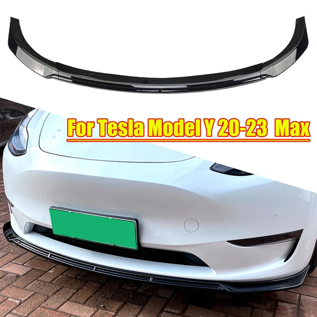 For Tesla Model Y MAX 2020-2023 Auto Car Front Bumper Lip Lower Splitter  Diffuser Body Kit Spoiler Under Bumper Guard Protector - AliExpress