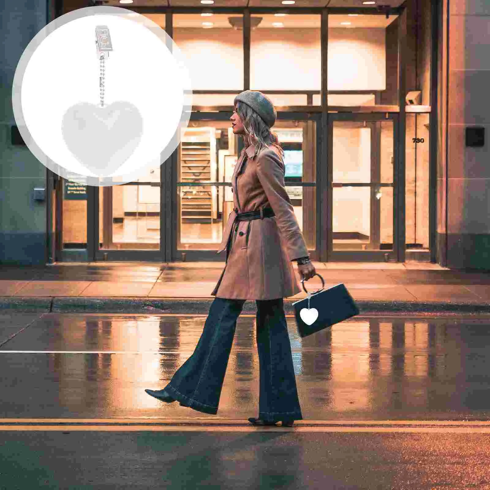 Small Heart Shaped Touch Sensor Light For Handbag Purse Backpack Tote Bag Night Lights Portable Led Lantern Gifts