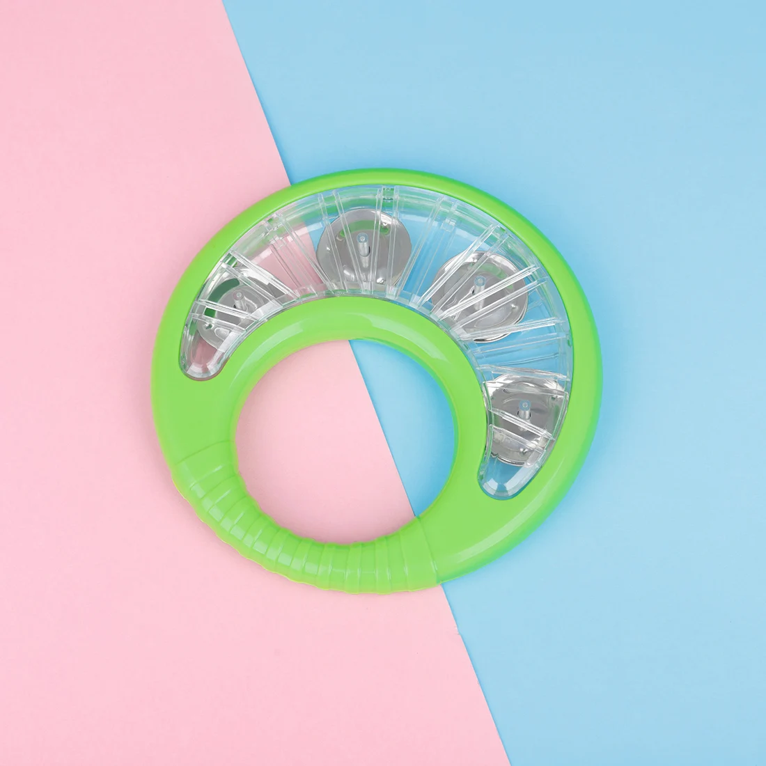 Orff Musical Instruments Wreath Tambourine Rattle Ball Jingle Bell Hand Drum WIth Cymbals Percussion Instrument for KTV Party