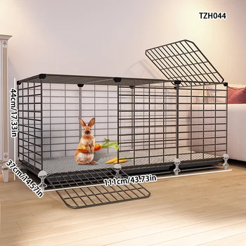 Rabbit Cage Household Large Double-Layer Indoor Rabbit Special Automatic Feces Cleaning Guinea Pig Cage Two-Story Platform House