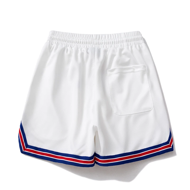 Lightning Mesh Printed Summer Shorts American Retro Double Layered Overweight Loose and Breathable Shortpant for Men Women