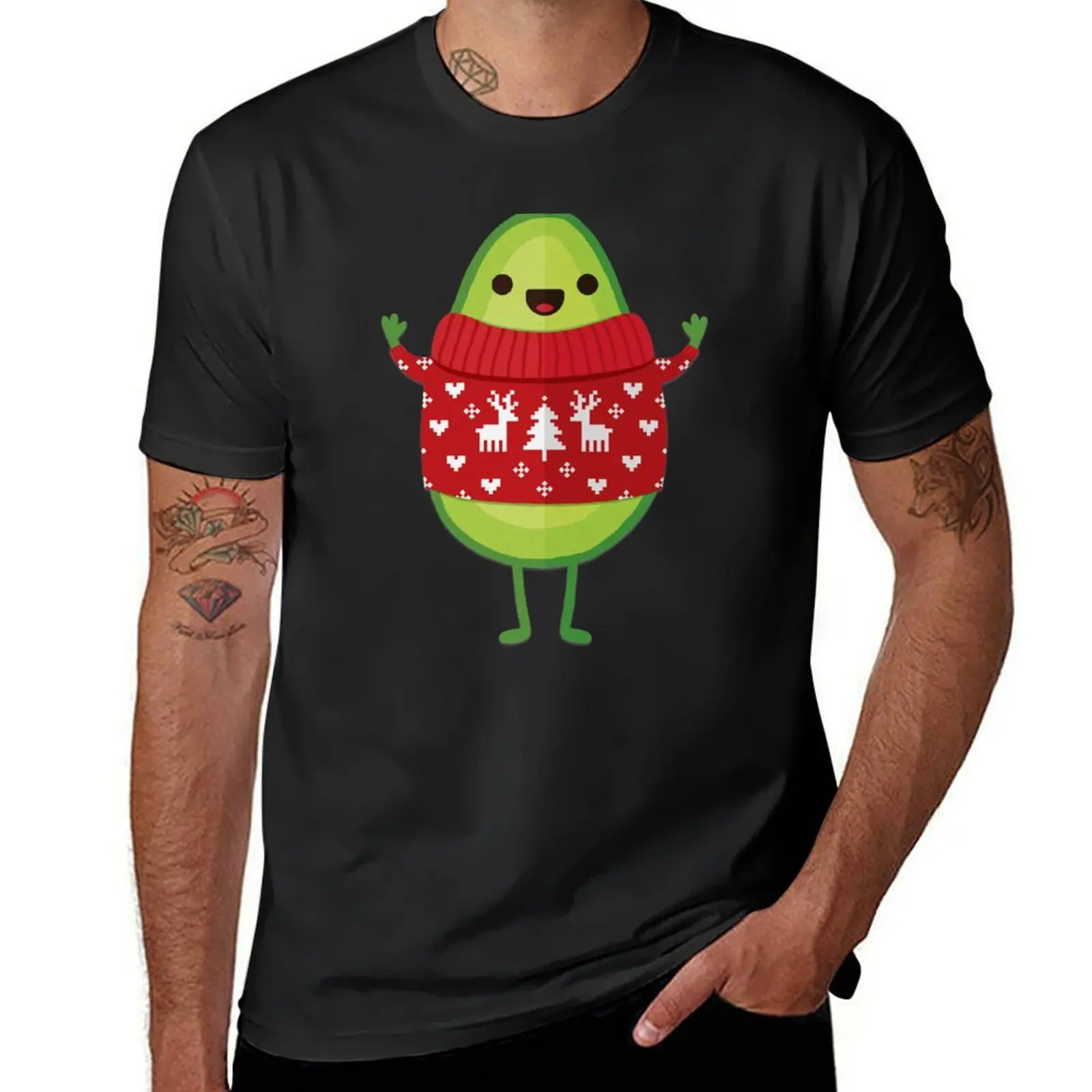 Avo Merry Christmas! T-Shirt hippie clothes summer top kawaii clothes t shirt for men