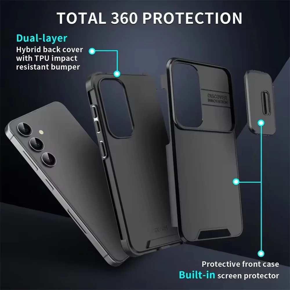 Sleek Slide Camera Phone Cover, Premium Silicone Case