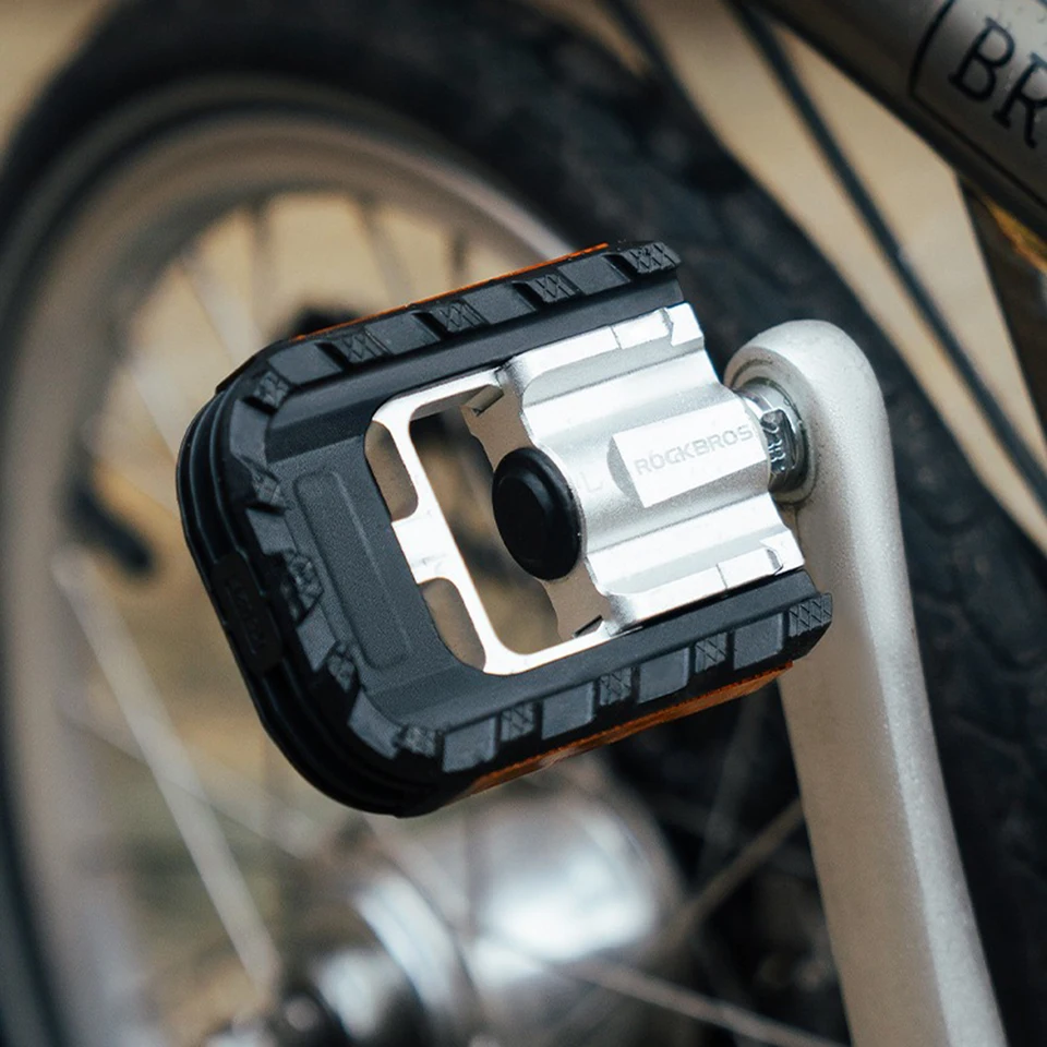 Pédales Plateforme RockBros 9/16 – En Aluminium, Pour VTT Route Bmx Roulements 740680
